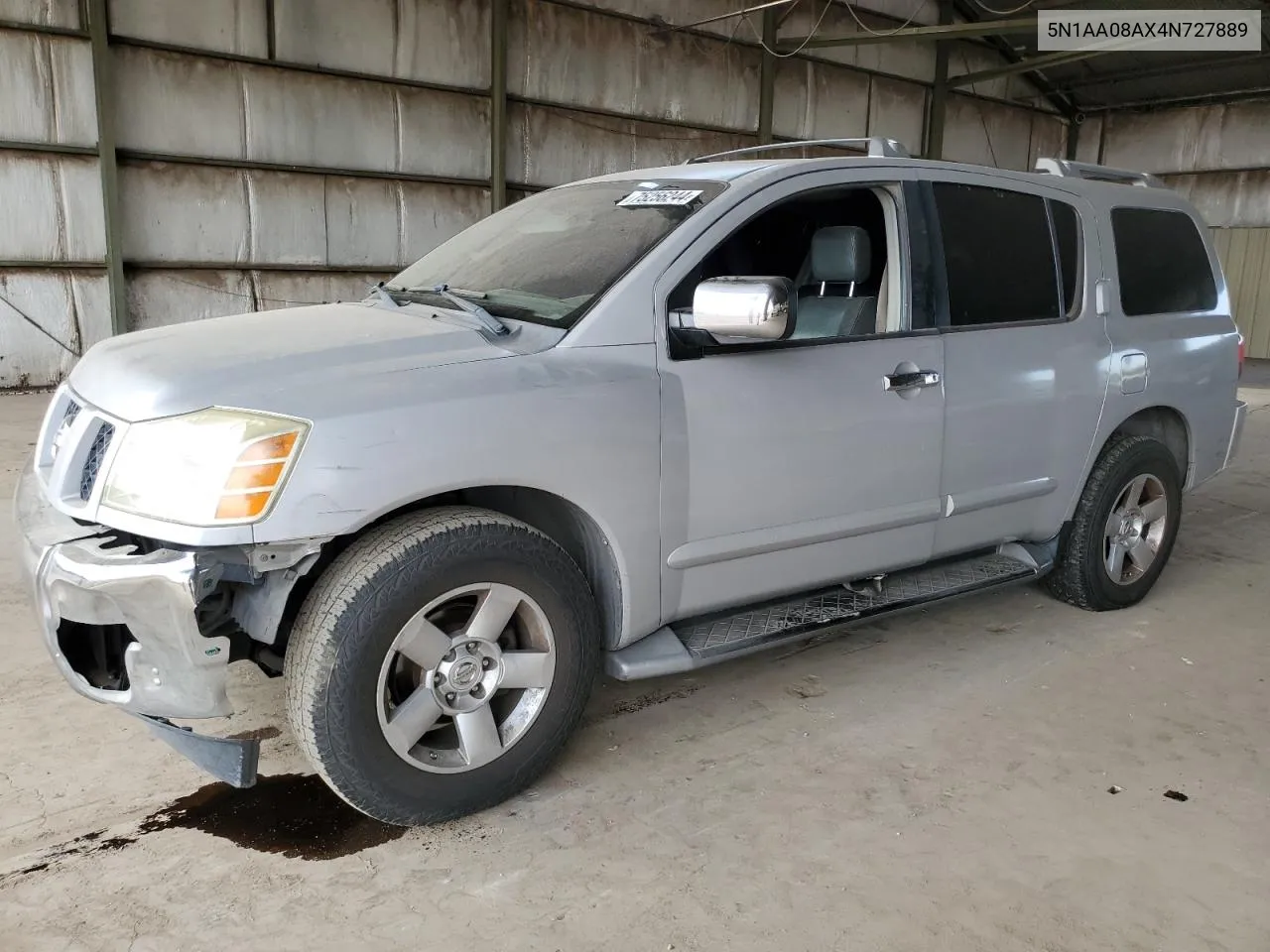 2004 Nissan Armada Se VIN: 5N1AA08AX4N727889 Lot: 75256244