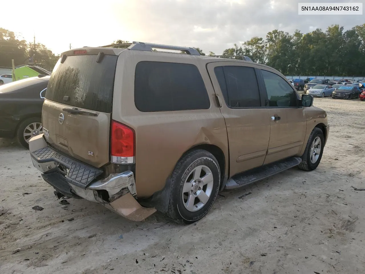 2004 Nissan Armada Se VIN: 5N1AA08A94N743162 Lot: 75630994