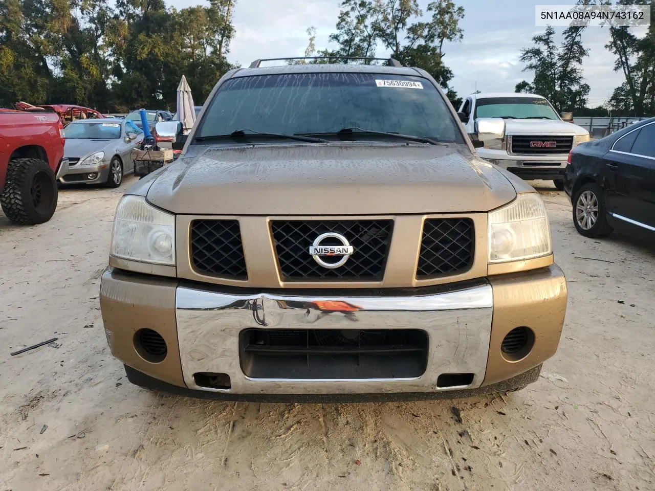 2004 Nissan Armada Se VIN: 5N1AA08A94N743162 Lot: 75630994