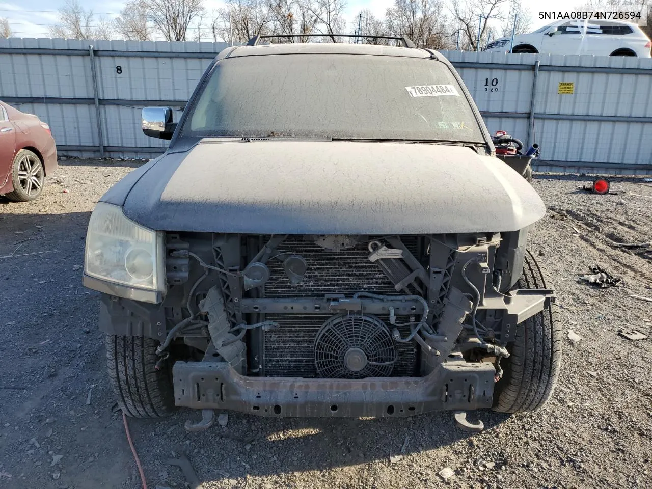 2004 Nissan Armada Se VIN: 5N1AA08B74N726594 Lot: 78904484