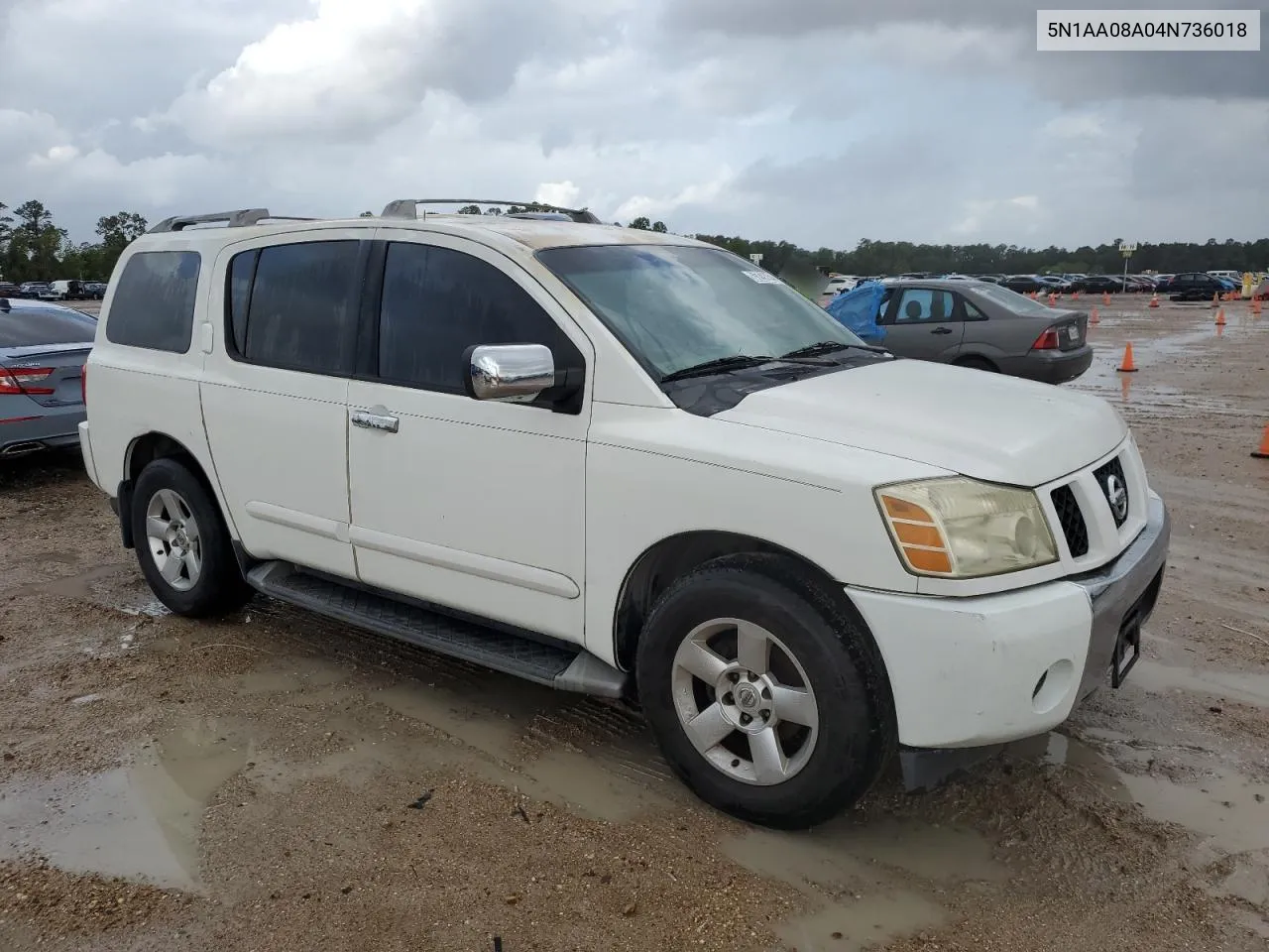 2004 Nissan Armada Se VIN: 5N1AA08A04N736018 Lot: 79142734