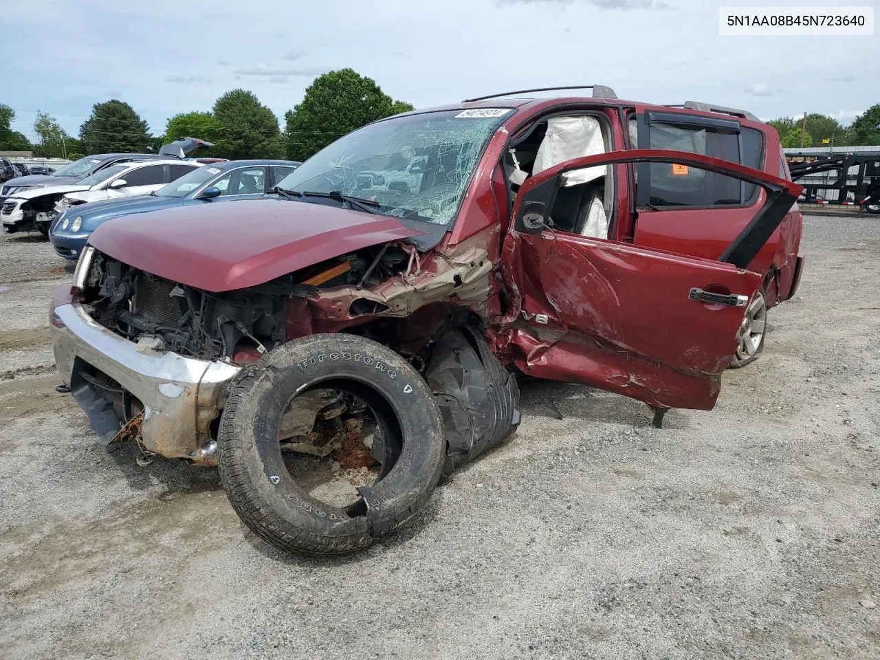 5N1AA08B45N723640 2005 Nissan Armada Se