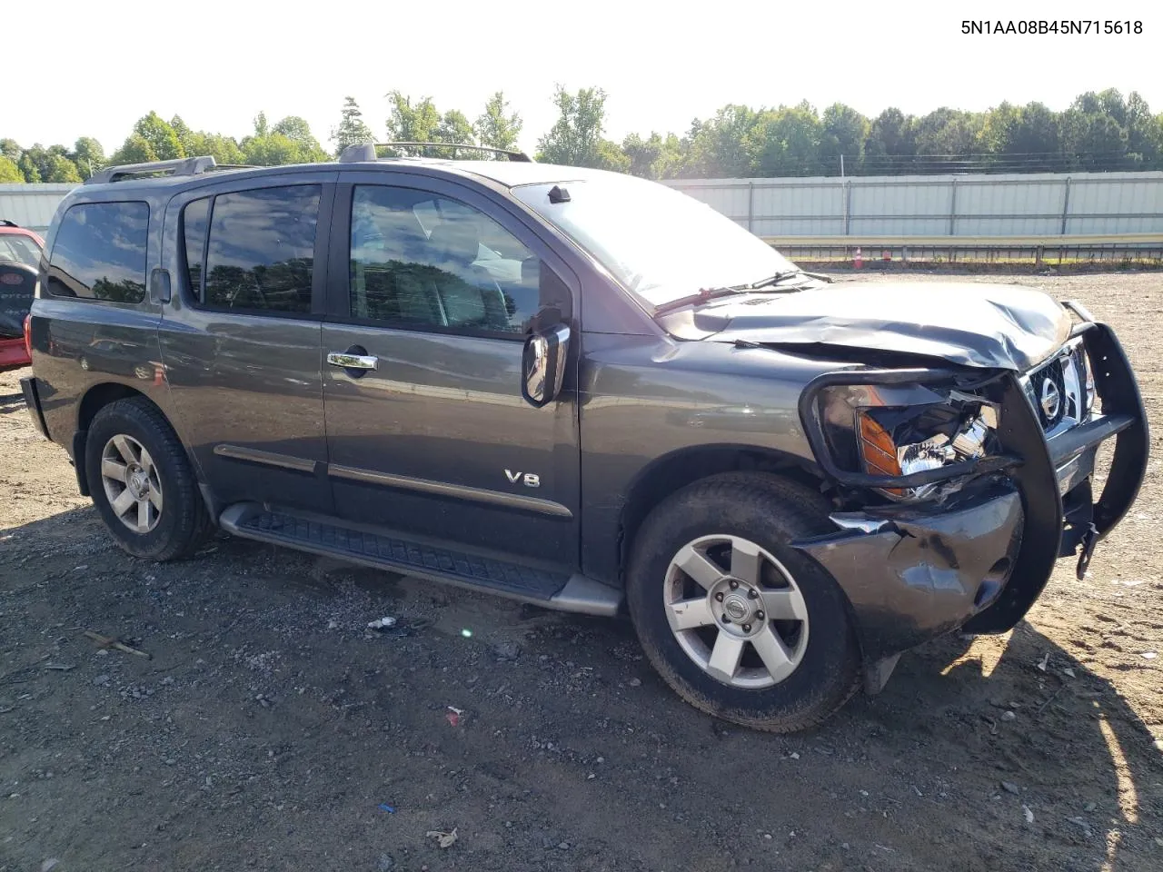 2005 Nissan Armada Se VIN: 5N1AA08B45N715618 Lot: 59516874