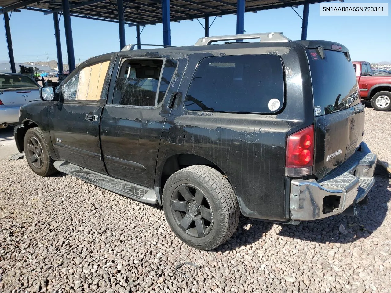 2005 Nissan Armada Se VIN: 5N1AA08A65N723341 Lot: 59919514