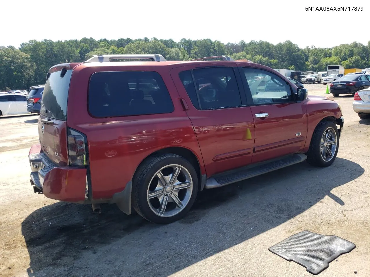 2005 Nissan Armada Se VIN: 5N1AA08AX5N717879 Lot: 61029694