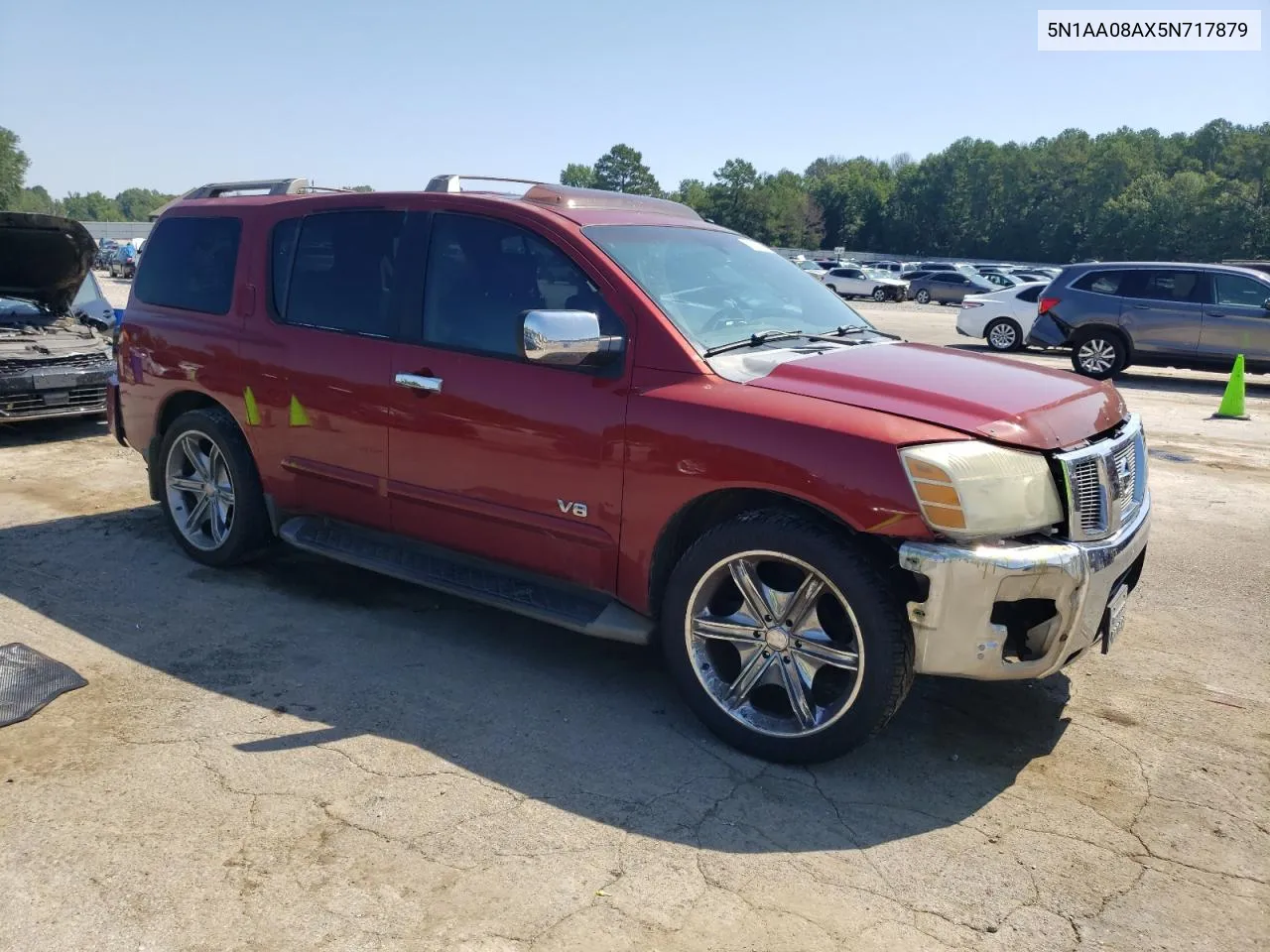 2005 Nissan Armada Se VIN: 5N1AA08AX5N717879 Lot: 61029694