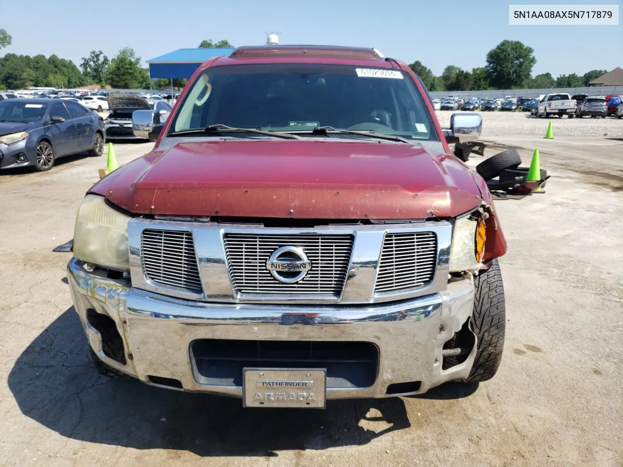 2005 Nissan Armada Se VIN: 5N1AA08AX5N717879 Lot: 61029694