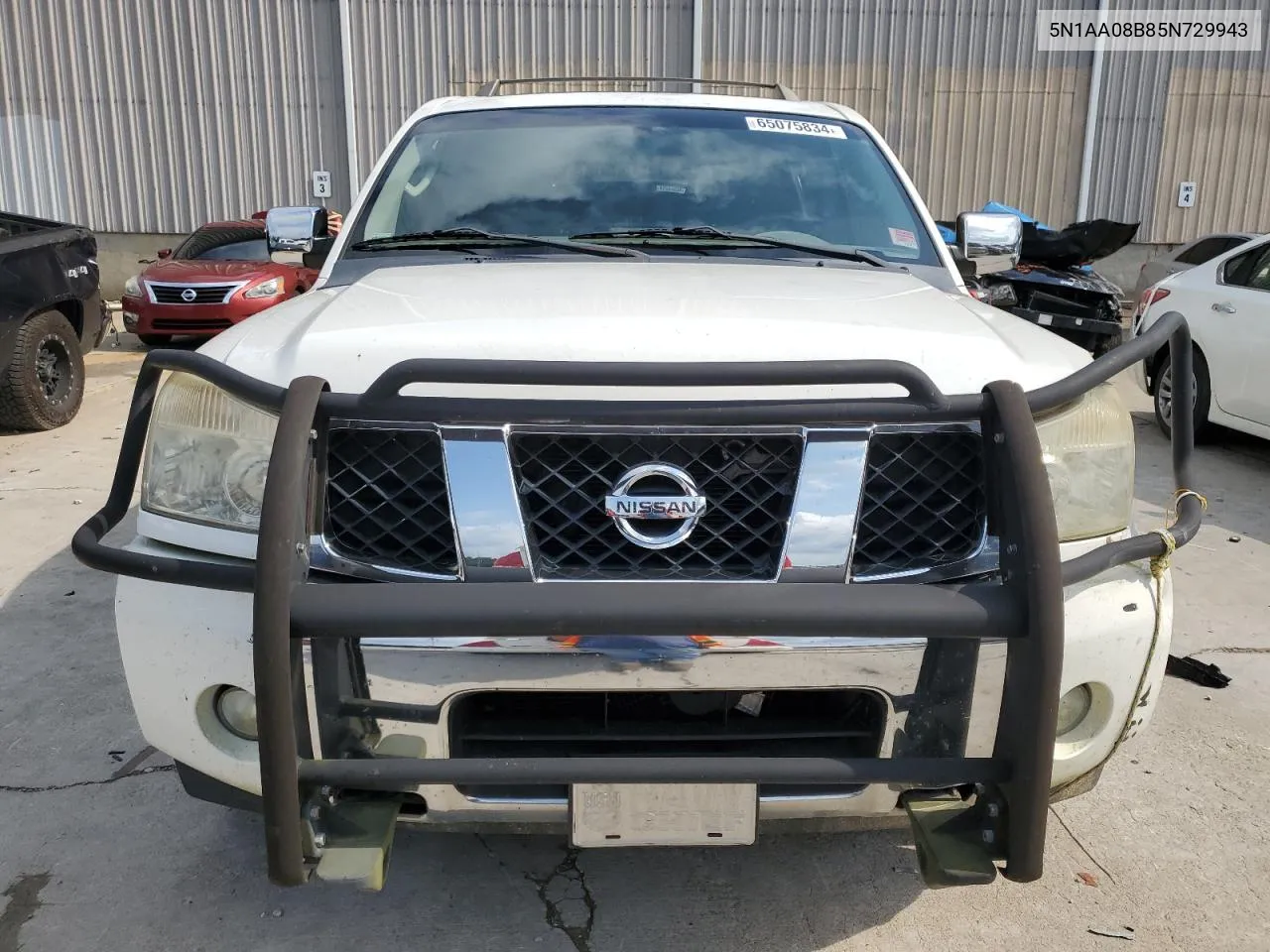 2005 Nissan Armada Se VIN: 5N1AA08B85N729943 Lot: 65075834