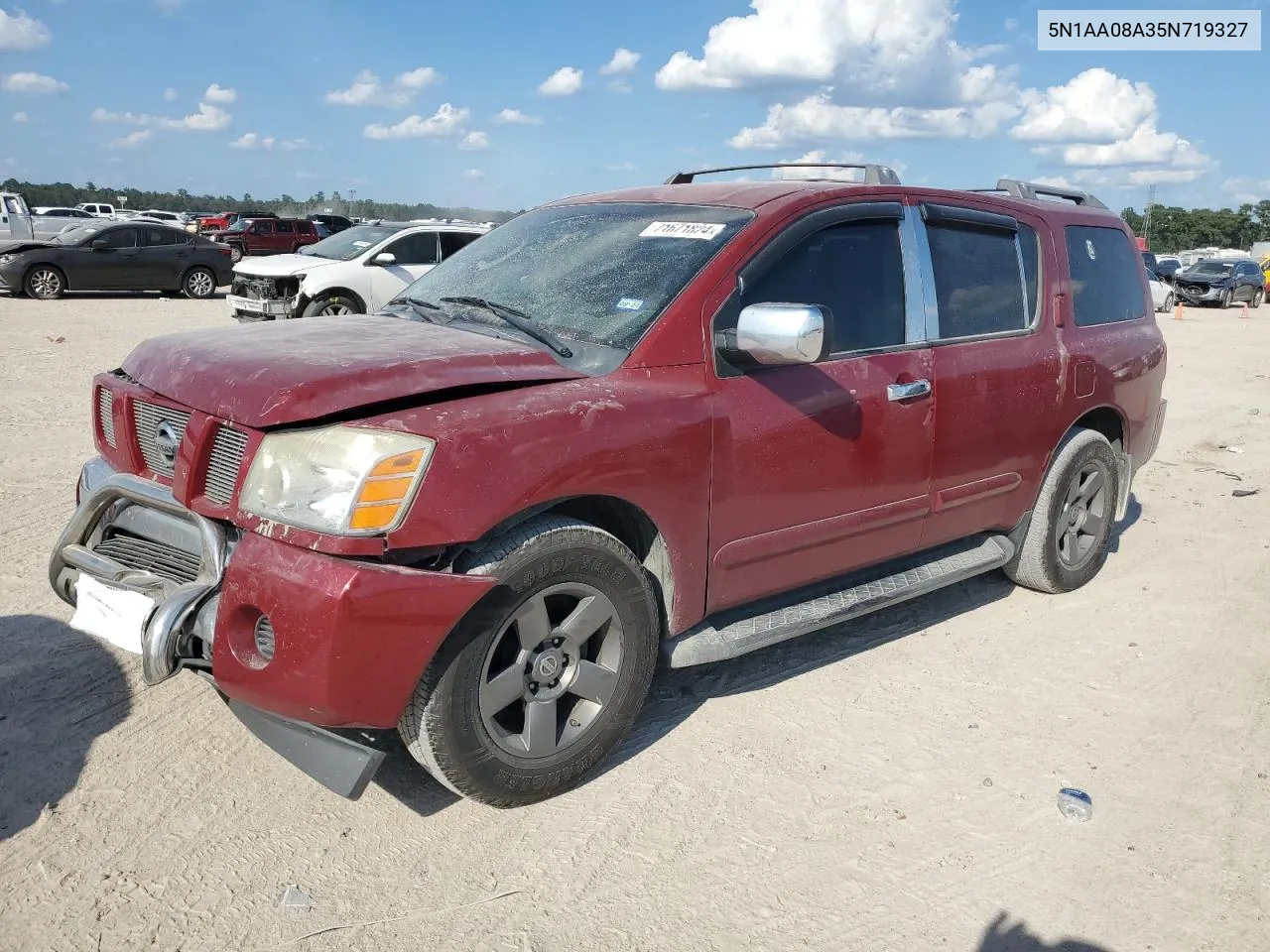 2005 Nissan Armada Se VIN: 5N1AA08A35N719327 Lot: 71671824