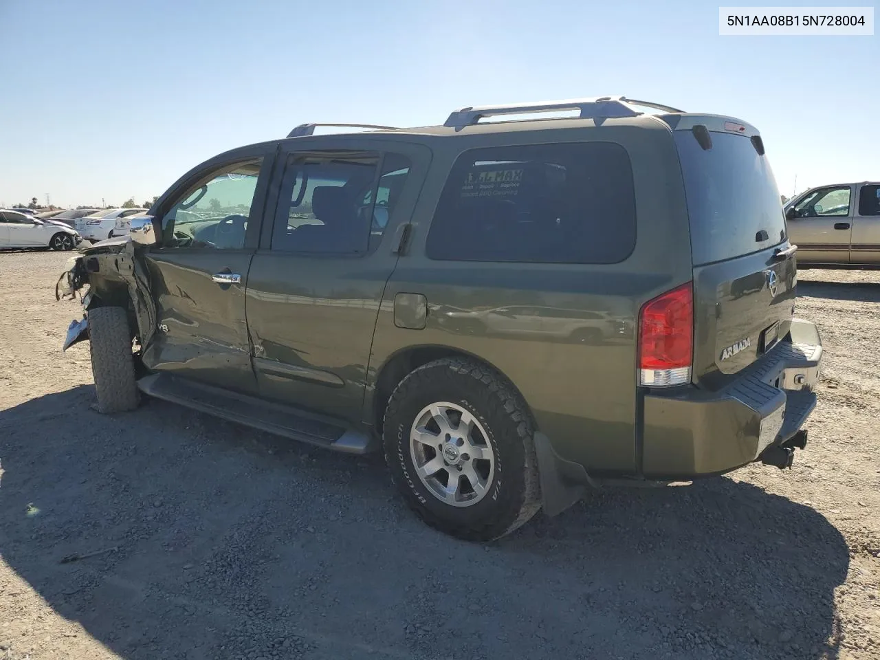 2005 Nissan Armada Se VIN: 5N1AA08B15N728004 Lot: 73393504