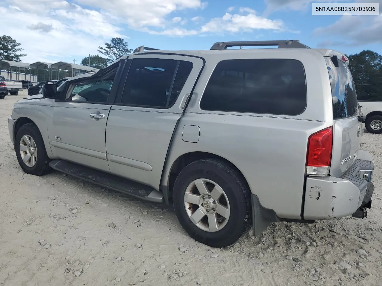 2005 Nissan Armada Se VIN: 5N1AA08B25N703936 Lot: 73648674