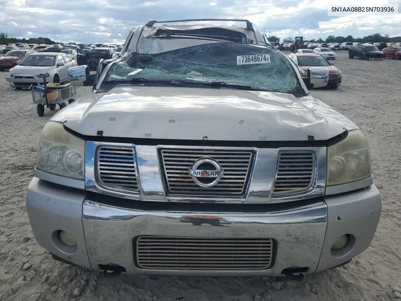 2005 Nissan Armada Se VIN: 5N1AA08B25N703936 Lot: 73648674