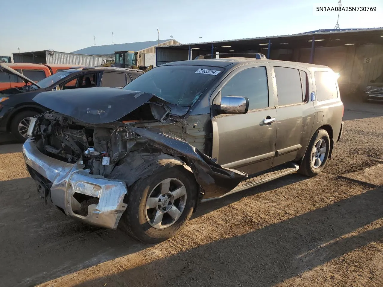 2005 Nissan Armada Se VIN: 5N1AA08A25N730769 Lot: 73652964