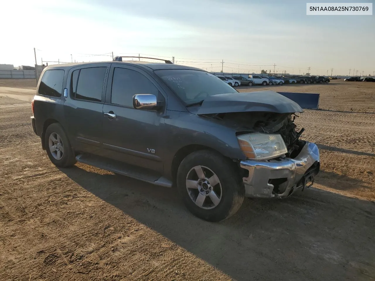 2005 Nissan Armada Se VIN: 5N1AA08A25N730769 Lot: 73652964