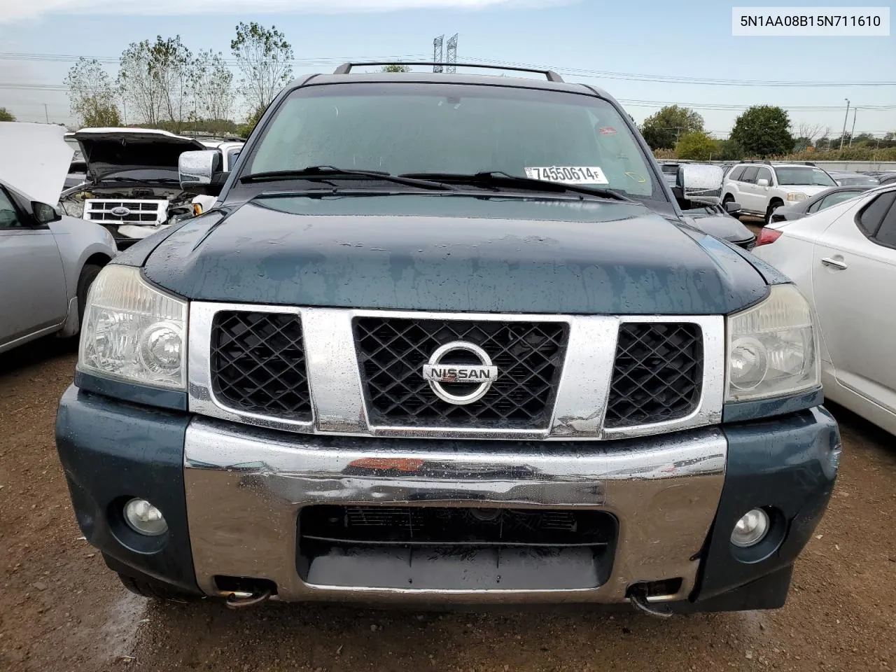 2005 Nissan Armada Se VIN: 5N1AA08B15N711610 Lot: 74550614