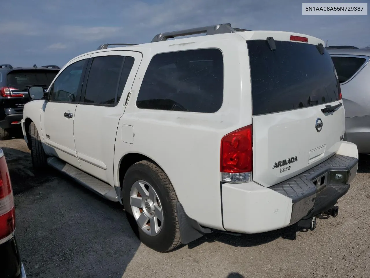 2005 Nissan Armada Se VIN: 5N1AA08A55N729387 Lot: 76336214