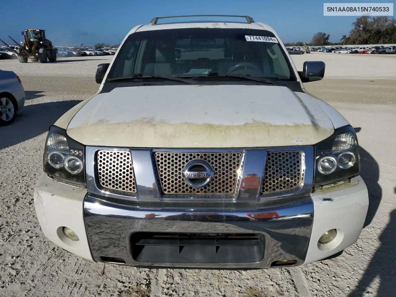 2005 Nissan Armada Se VIN: 5N1AA08A15N740533 Lot: 77441094