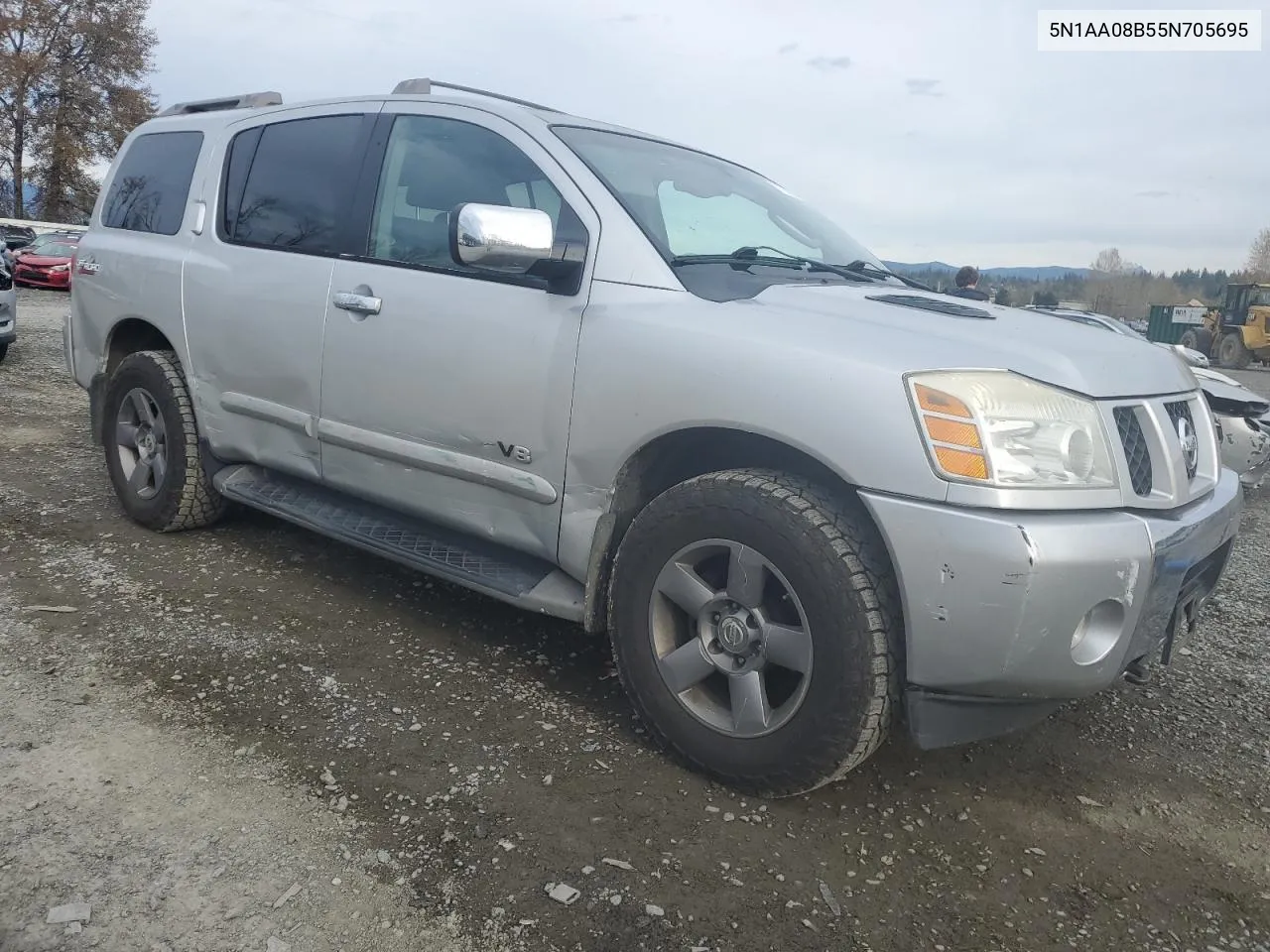 2005 Nissan Armada Se VIN: 5N1AA08B55N705695 Lot: 77833934