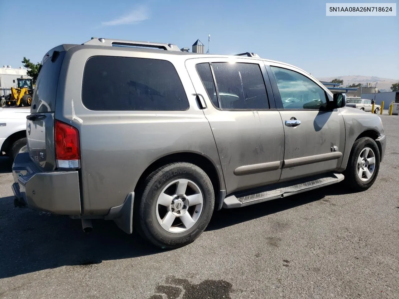 2006 Nissan Armada Se VIN: 5N1AA08A26N718624 Lot: 59983134