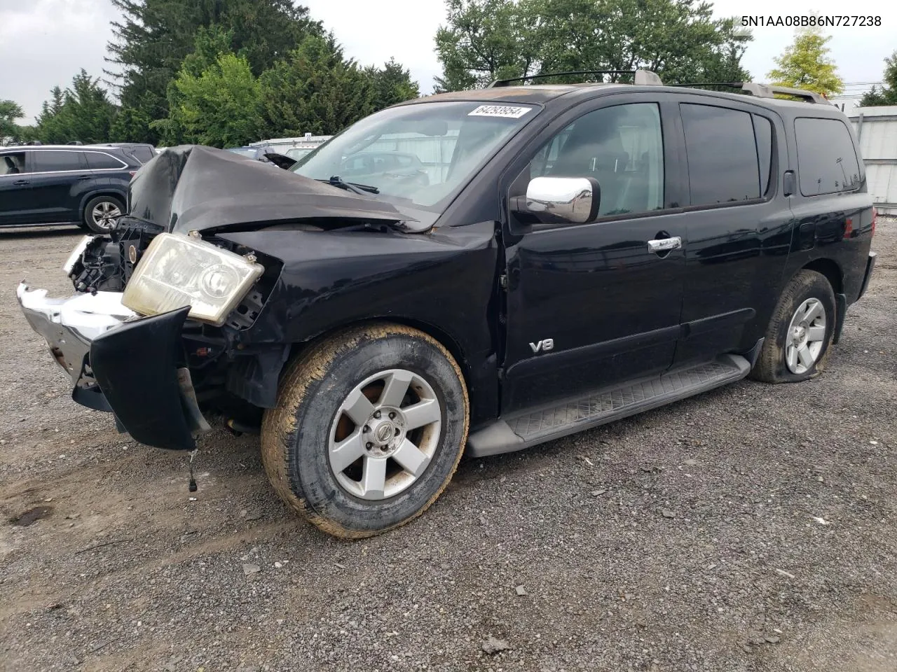 2006 Nissan Armada Se VIN: 5N1AA08B86N727238 Lot: 64293954