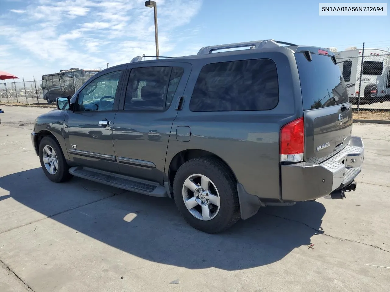 2006 Nissan Armada Se VIN: 5N1AA08A56N732694 Lot: 68258704