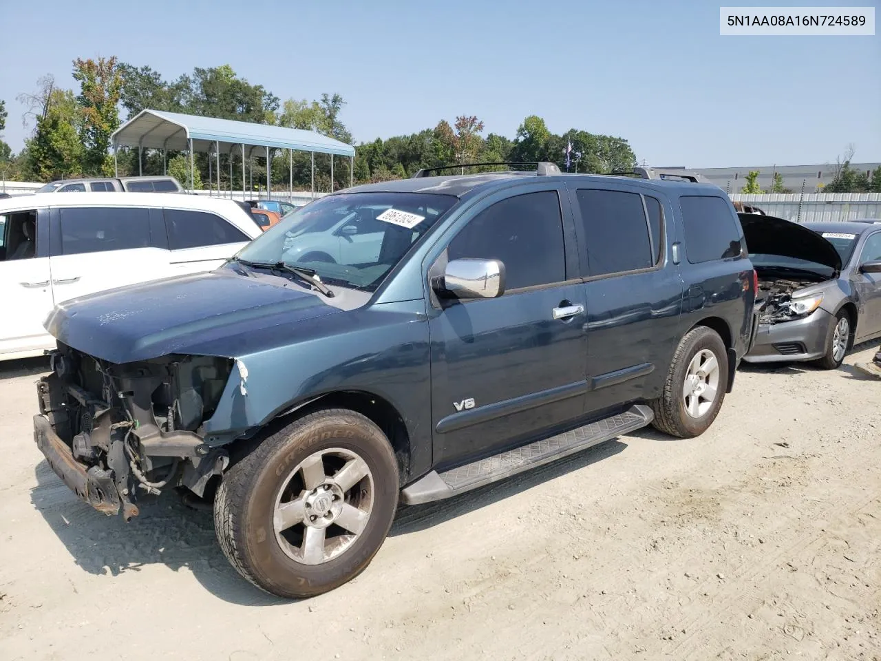 5N1AA08A16N724589 2006 Nissan Armada Se