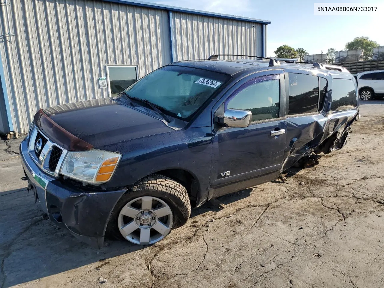 2006 Nissan Armada Se VIN: 5N1AA08B06N733017 Lot: 72653264