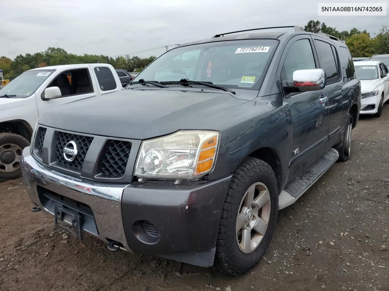 2006 Nissan Armada Se VIN: 5N1AA08B16N742065 Lot: 72776274