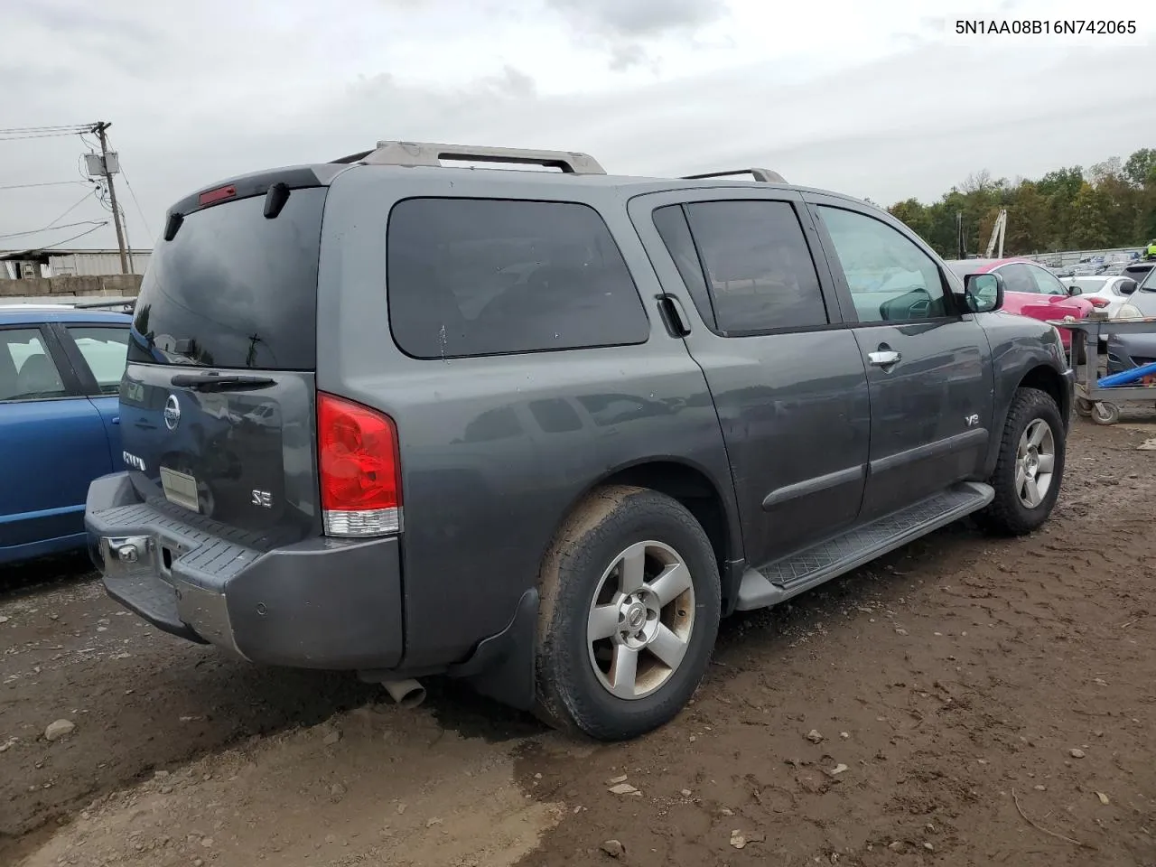 2006 Nissan Armada Se VIN: 5N1AA08B16N742065 Lot: 72776274