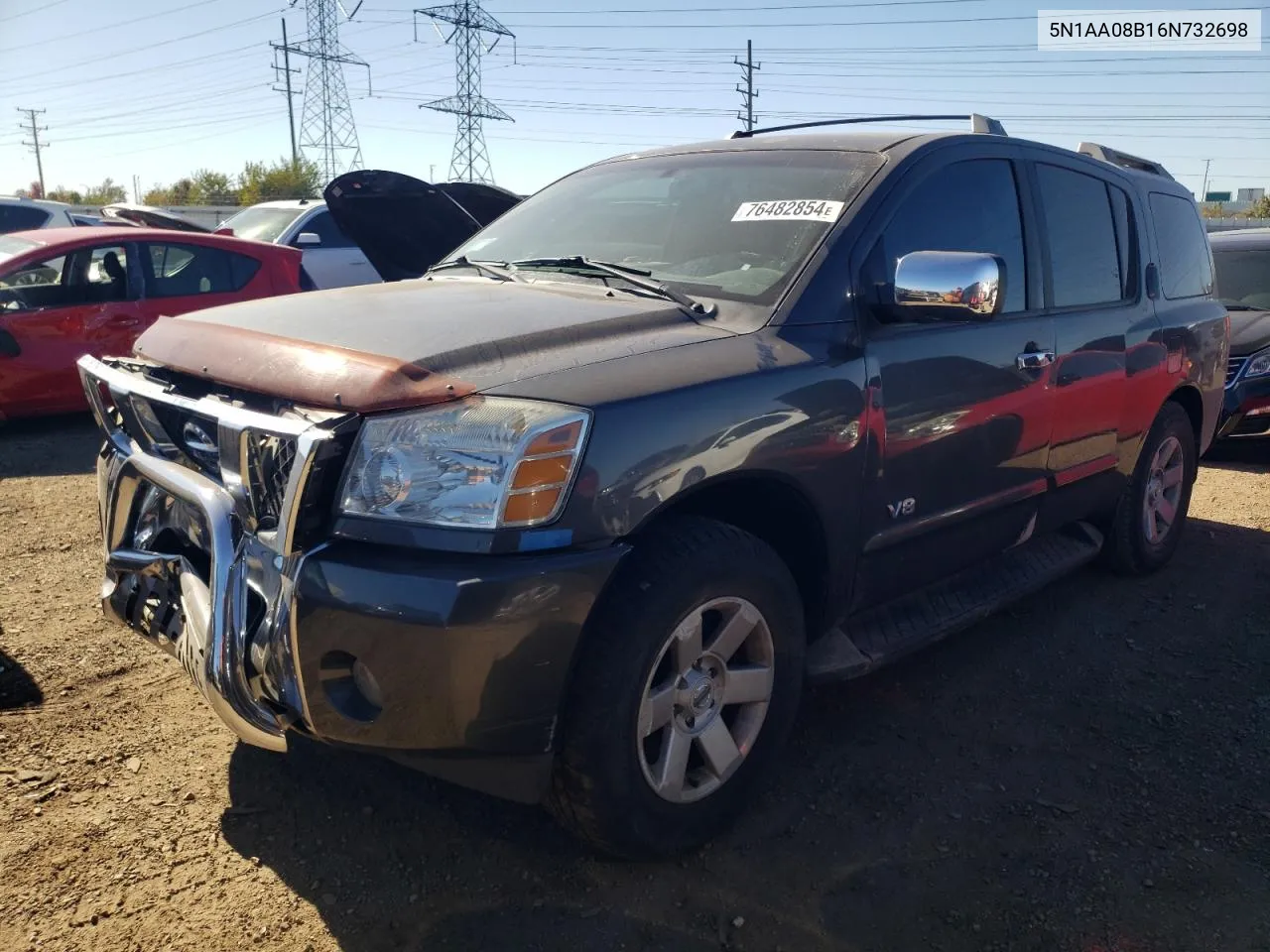 2006 Nissan Armada Se VIN: 5N1AA08B16N732698 Lot: 76482854