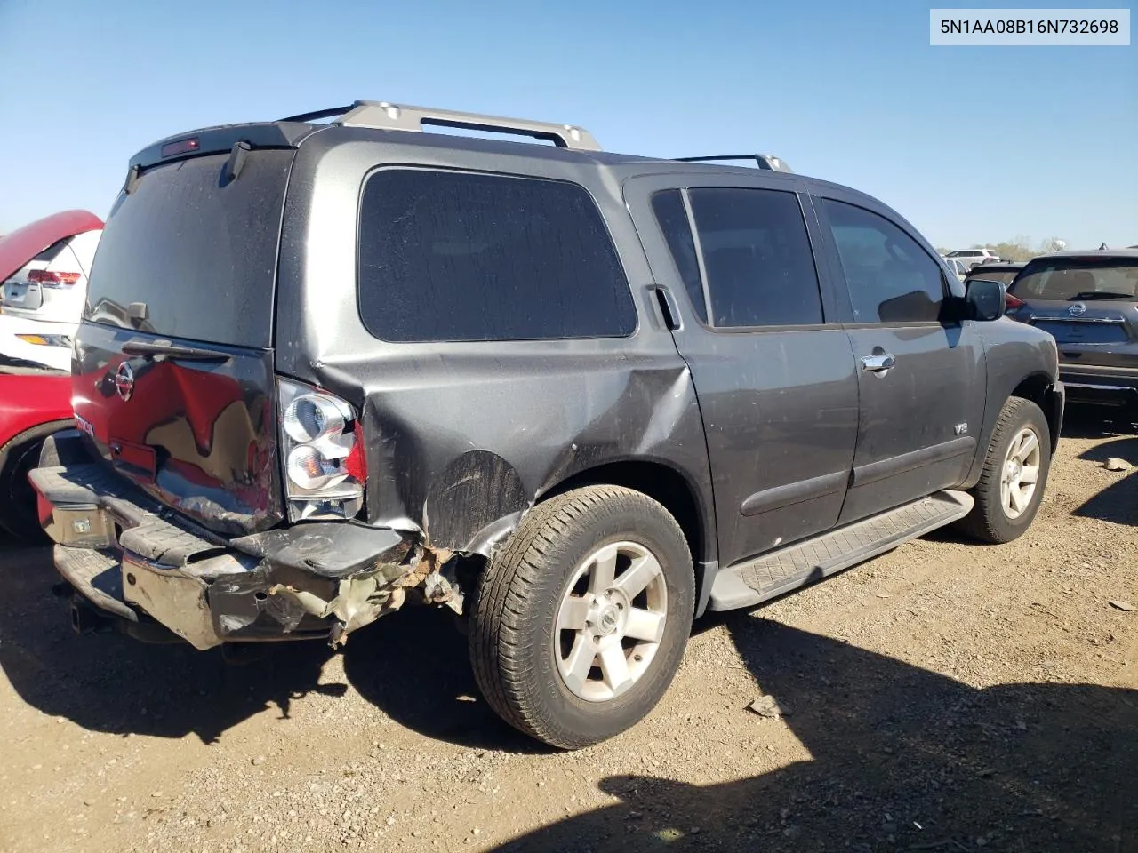 2006 Nissan Armada Se VIN: 5N1AA08B16N732698 Lot: 76482854