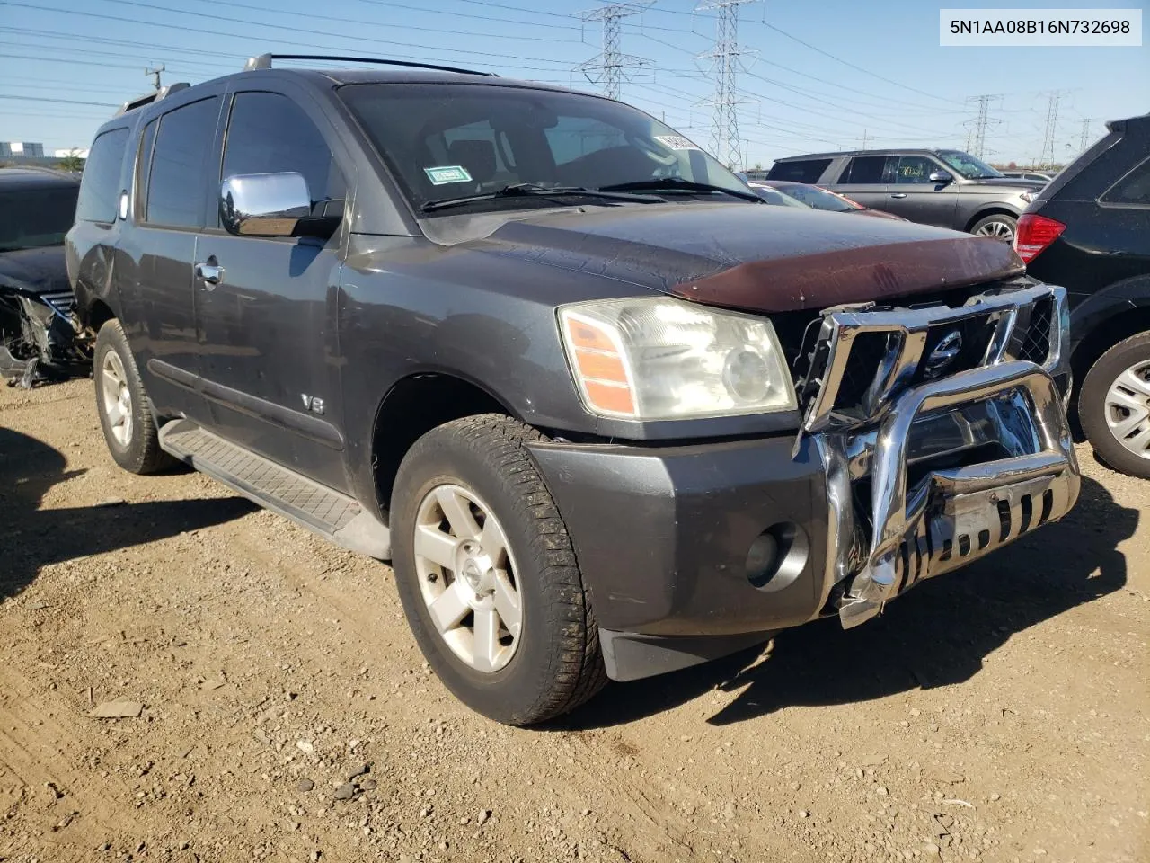 2006 Nissan Armada Se VIN: 5N1AA08B16N732698 Lot: 76482854