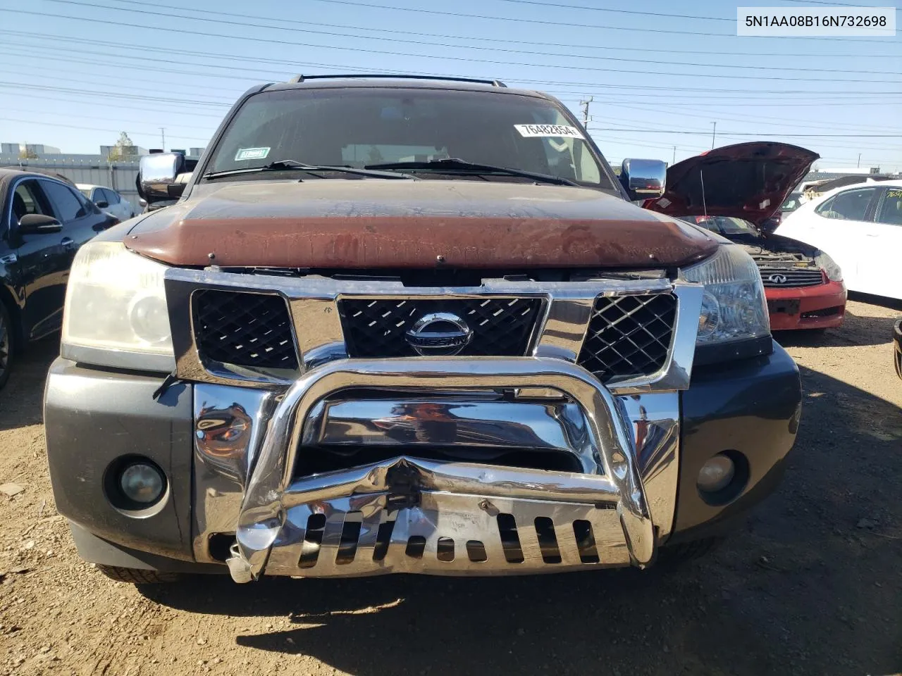 2006 Nissan Armada Se VIN: 5N1AA08B16N732698 Lot: 76482854