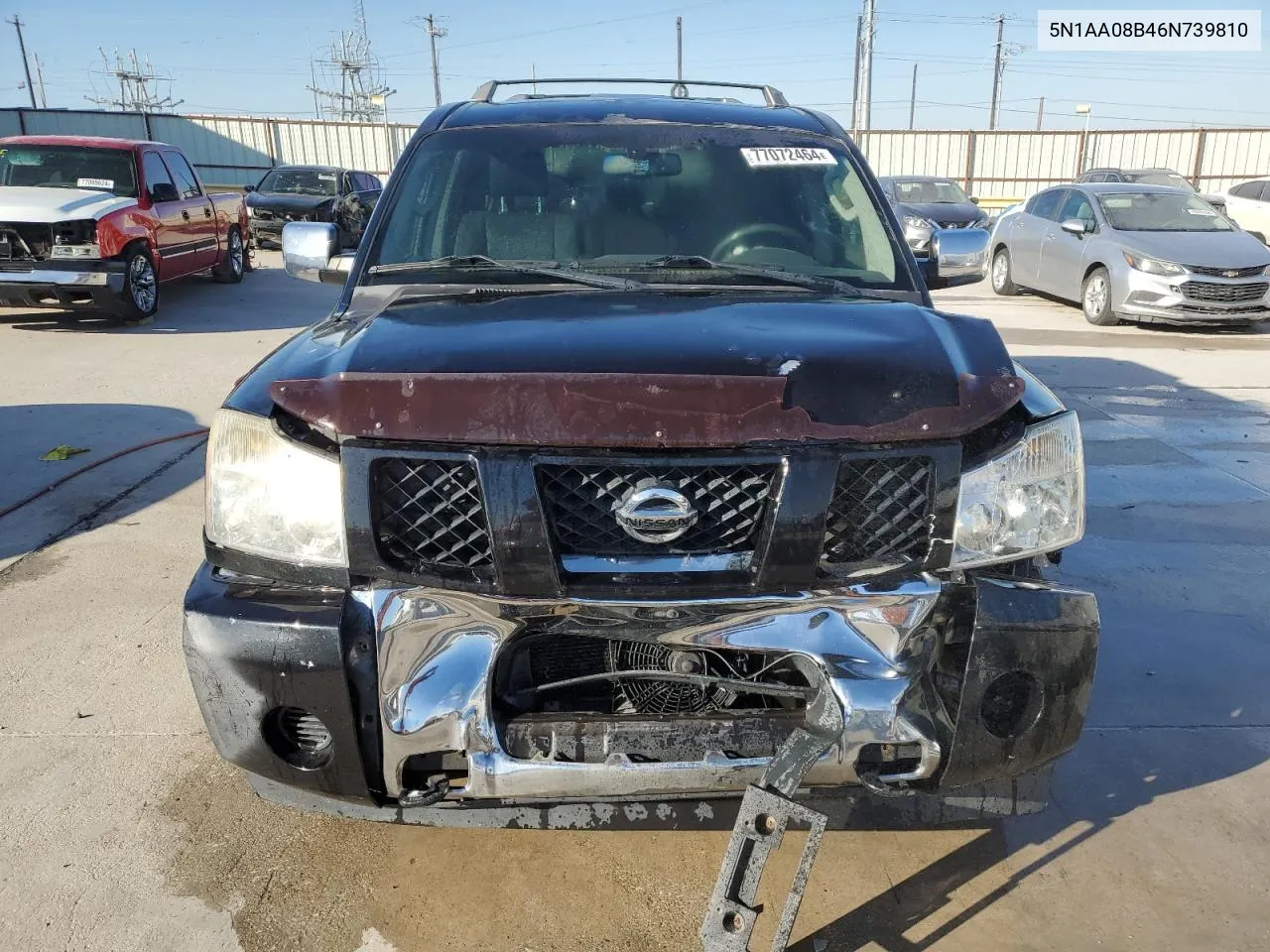 2006 Nissan Armada Se VIN: 5N1AA08B46N739810 Lot: 77072464