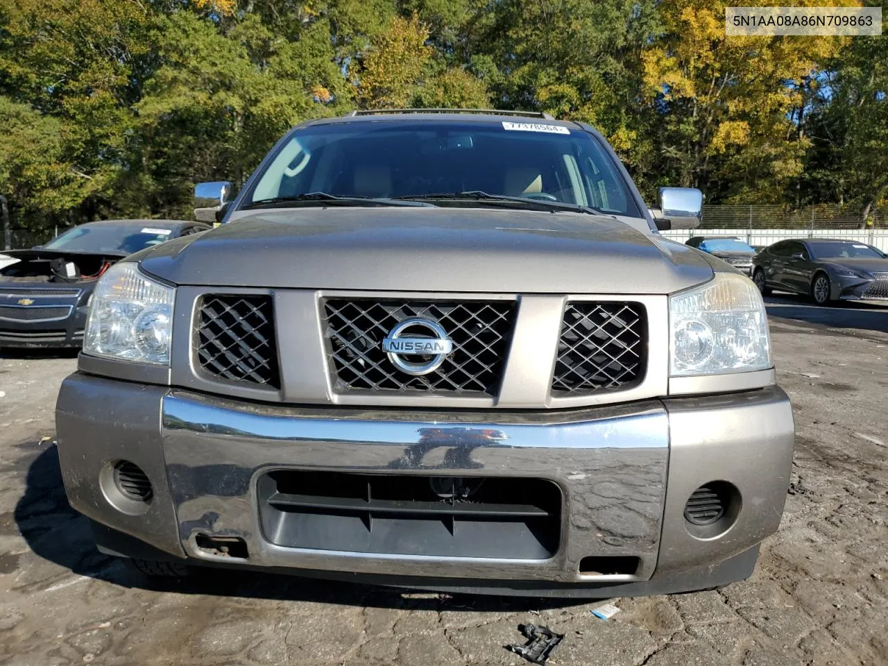 2006 Nissan Armada Se VIN: 5N1AA08A86N709863 Lot: 77378564