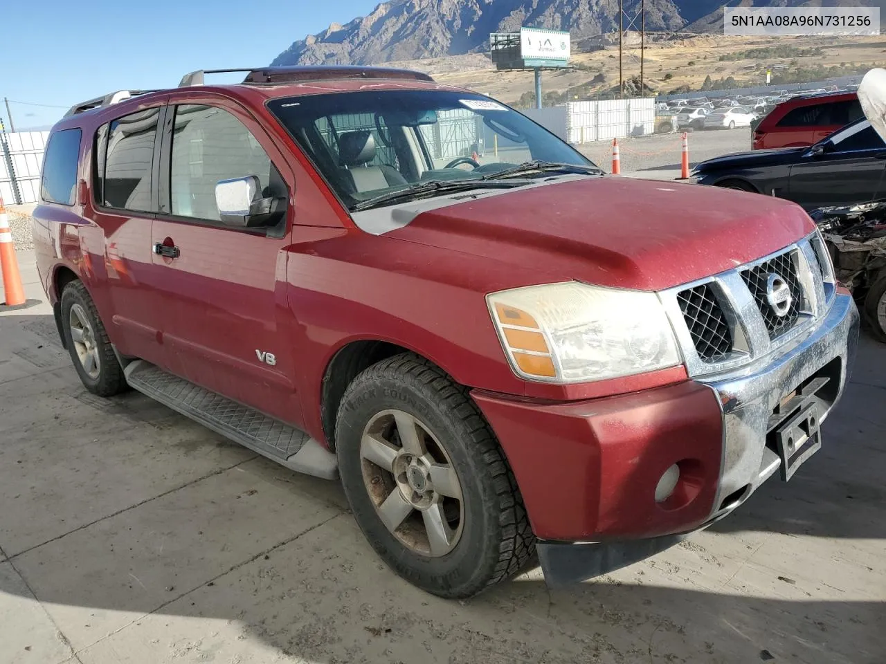 2006 Nissan Armada Se VIN: 5N1AA08A96N731256 Lot: 77429784