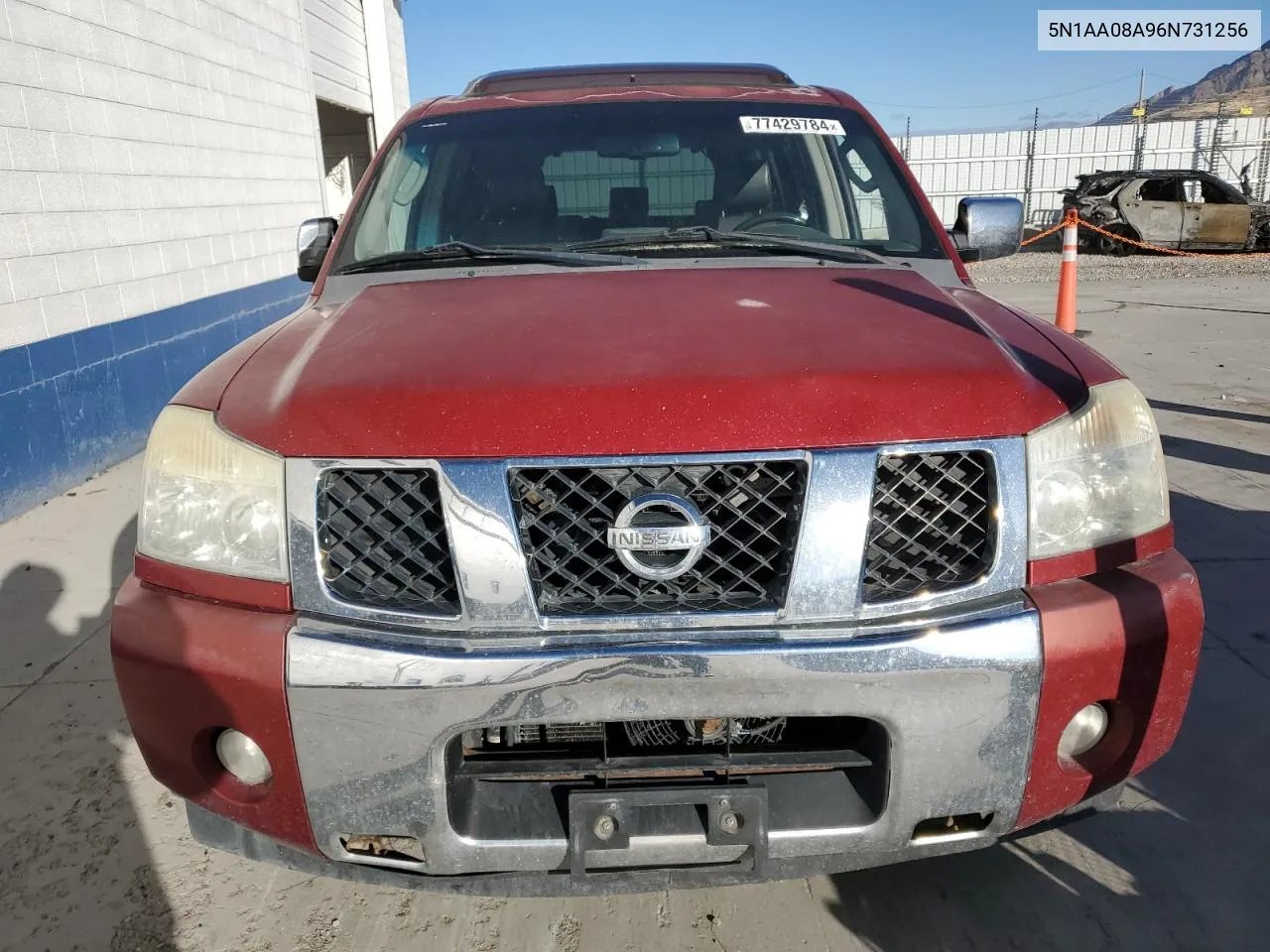 2006 Nissan Armada Se VIN: 5N1AA08A96N731256 Lot: 77429784