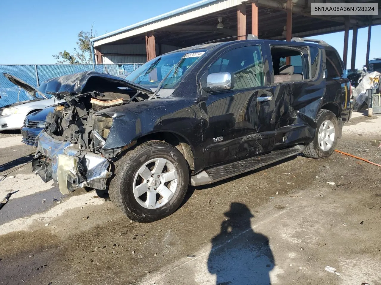 2006 Nissan Armada Se VIN: 5N1AA08A36N728224 Lot: 80828674