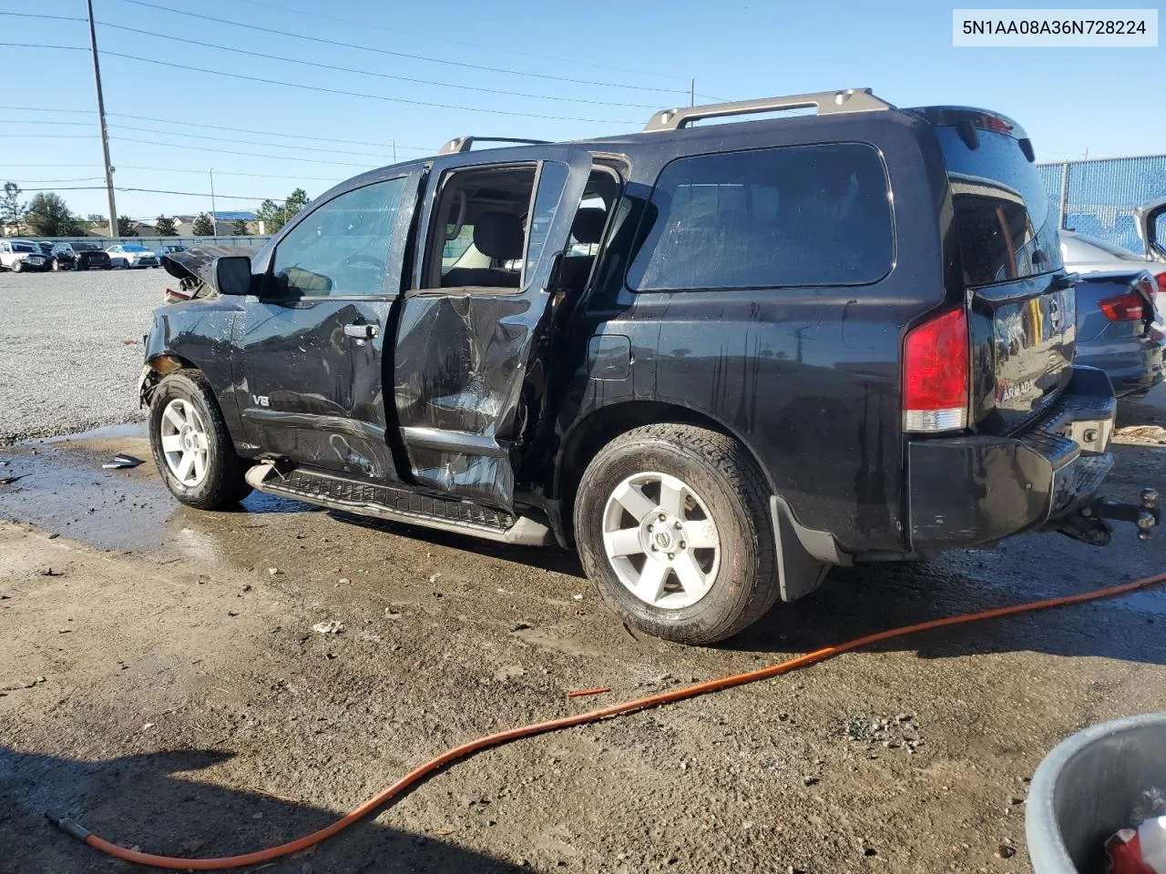 2006 Nissan Armada Se VIN: 5N1AA08A36N728224 Lot: 80828674