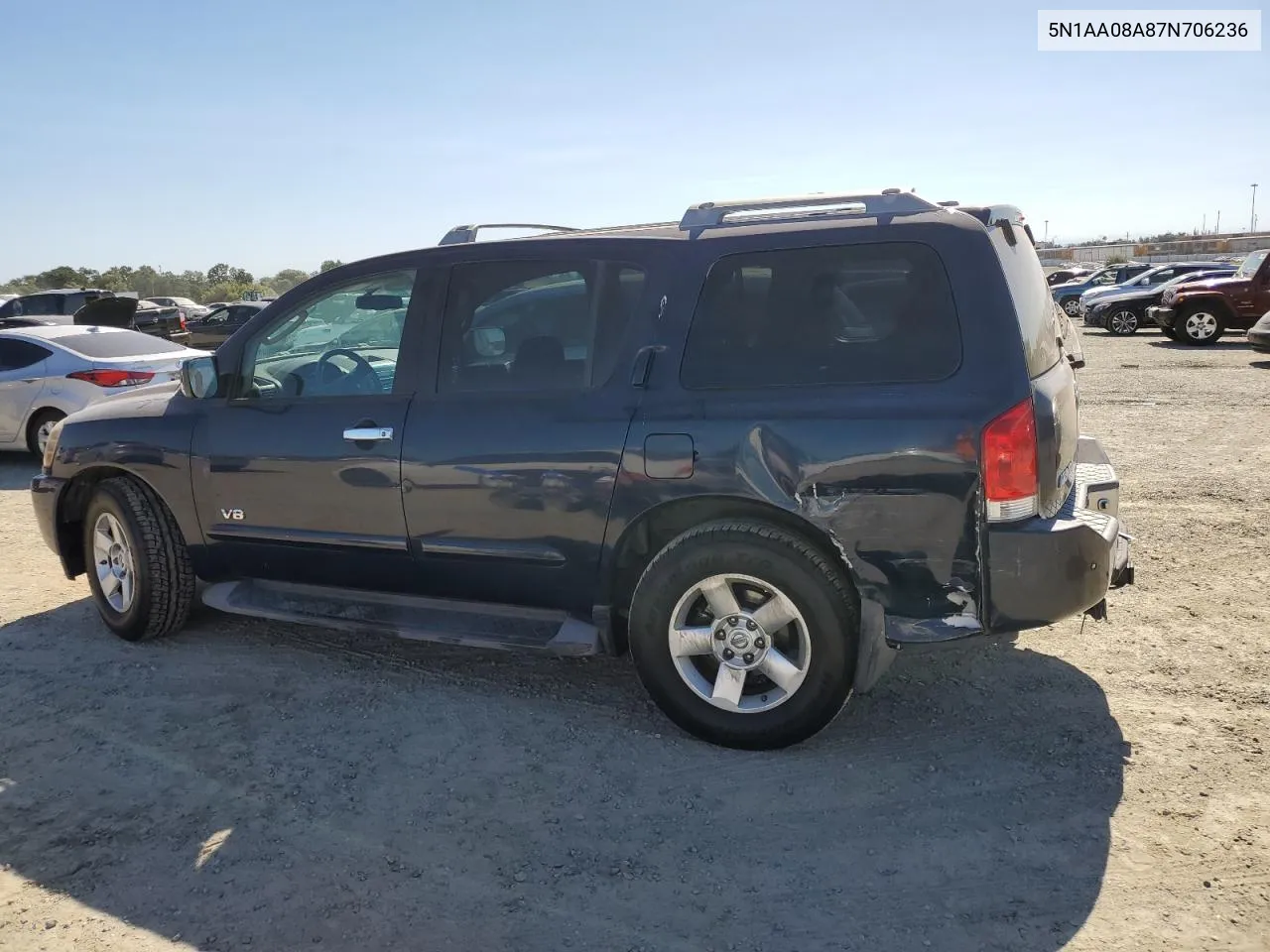 2007 Nissan Armada Se VIN: 5N1AA08A87N706236 Lot: 60439784