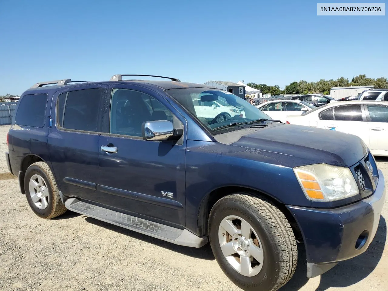 2007 Nissan Armada Se VIN: 5N1AA08A87N706236 Lot: 60439784