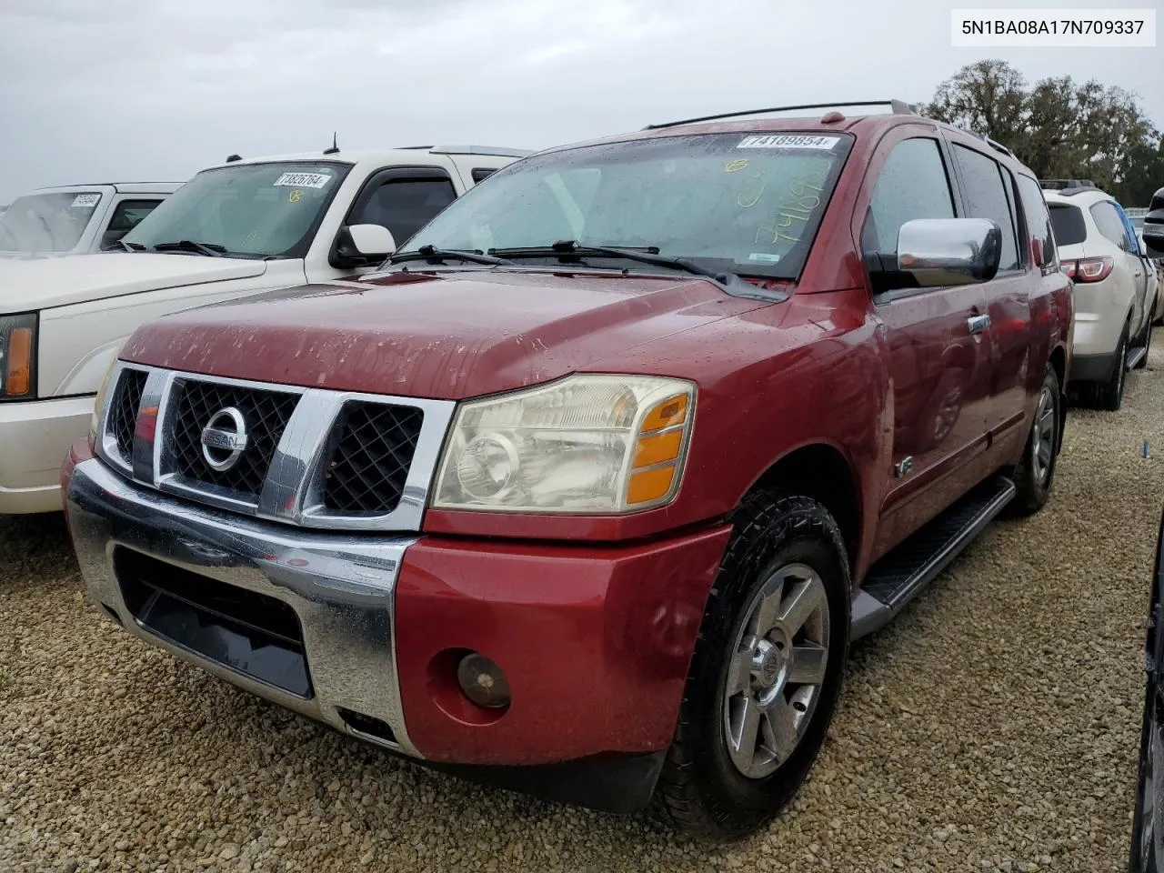 2007 Nissan Armada Se VIN: 5N1BA08A17N709337 Lot: 74189854