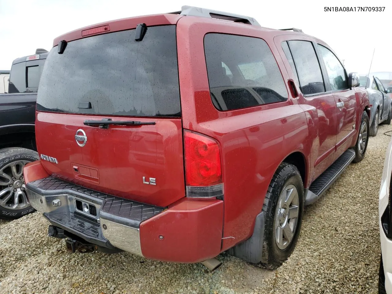 2007 Nissan Armada Se VIN: 5N1BA08A17N709337 Lot: 74189854