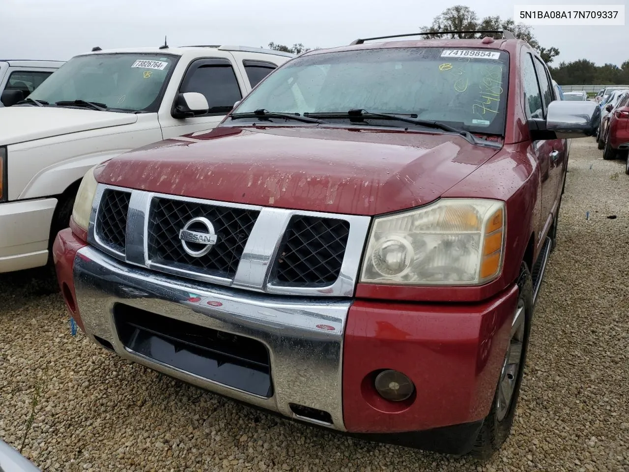 2007 Nissan Armada Se VIN: 5N1BA08A17N709337 Lot: 74189854