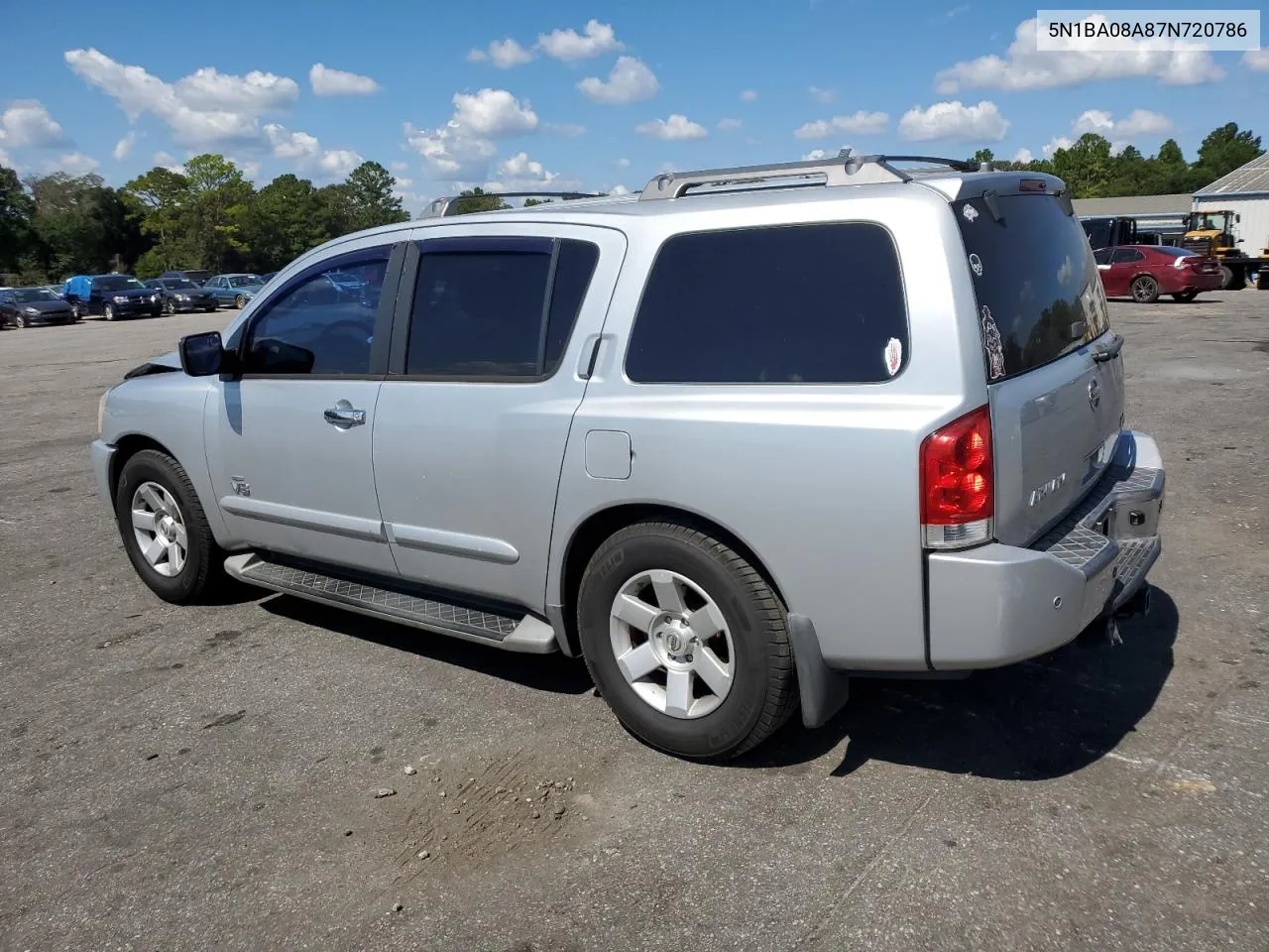 2007 Nissan Armada Se VIN: 5N1BA08A87N720786 Lot: 74284974