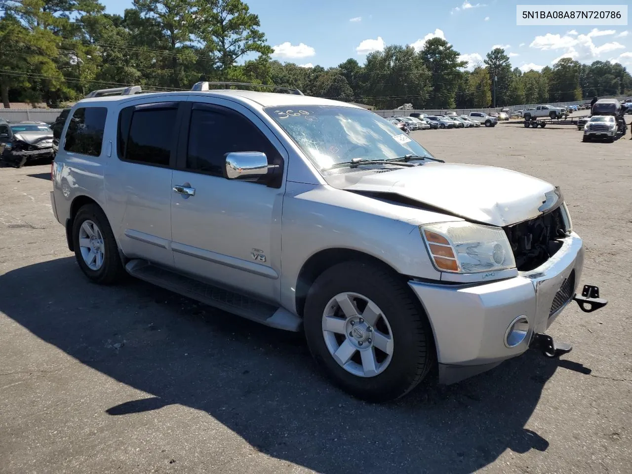 2007 Nissan Armada Se VIN: 5N1BA08A87N720786 Lot: 74284974