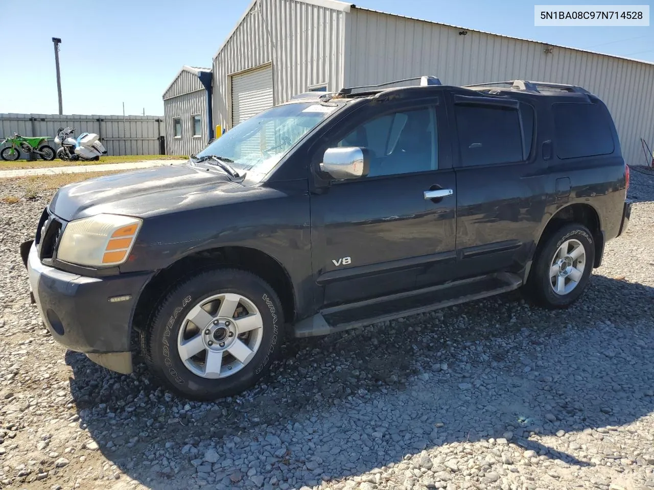 2007 Nissan Armada Se VIN: 5N1BA08C97N714528 Lot: 75826004