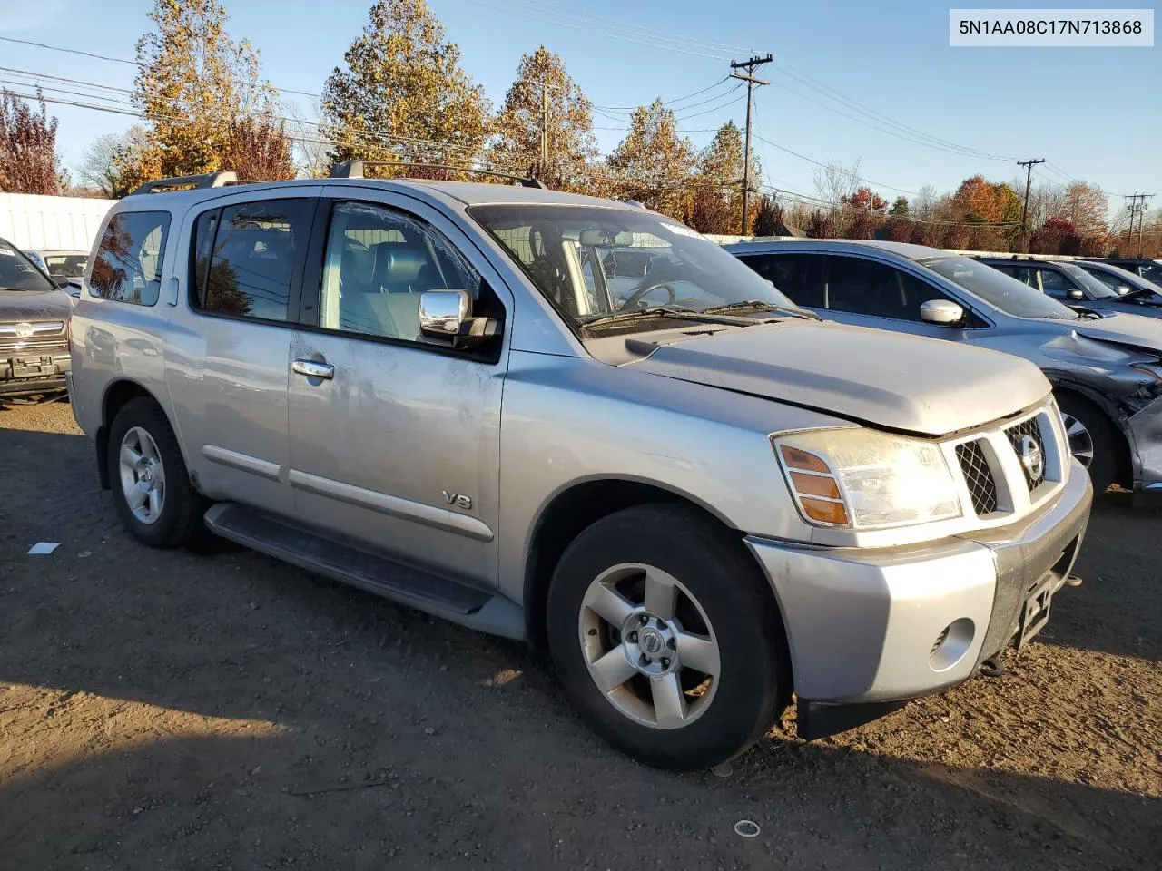 2007 Nissan Armada Se VIN: 5N1AA08C17N713868 Lot: 77173854