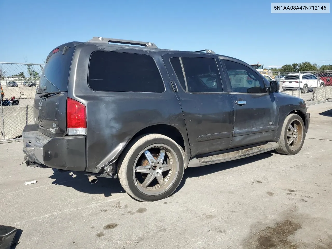 2007 Nissan Armada Se VIN: 5N1AA08A47N712146 Lot: 77860704