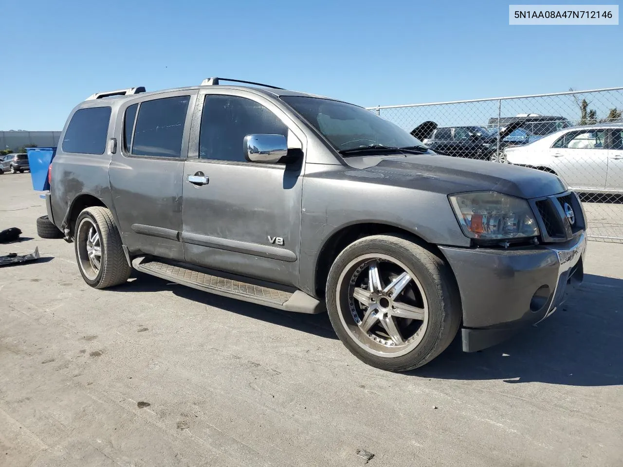 2007 Nissan Armada Se VIN: 5N1AA08A47N712146 Lot: 77860704